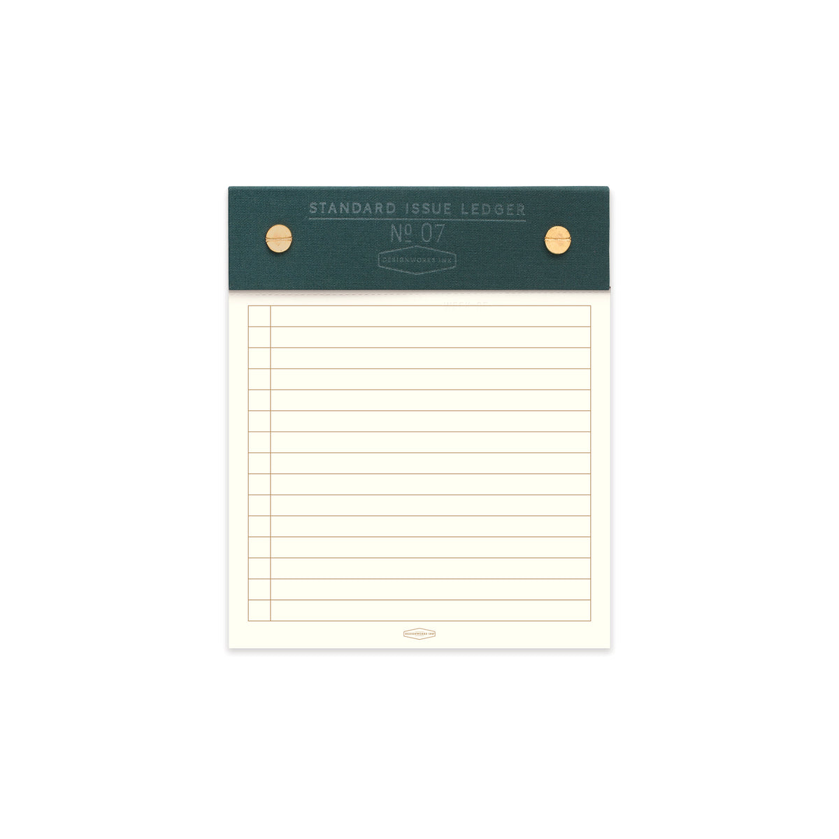 STANDARD ISSUE POST BOUND LEDGER  NO. 7 GREEN