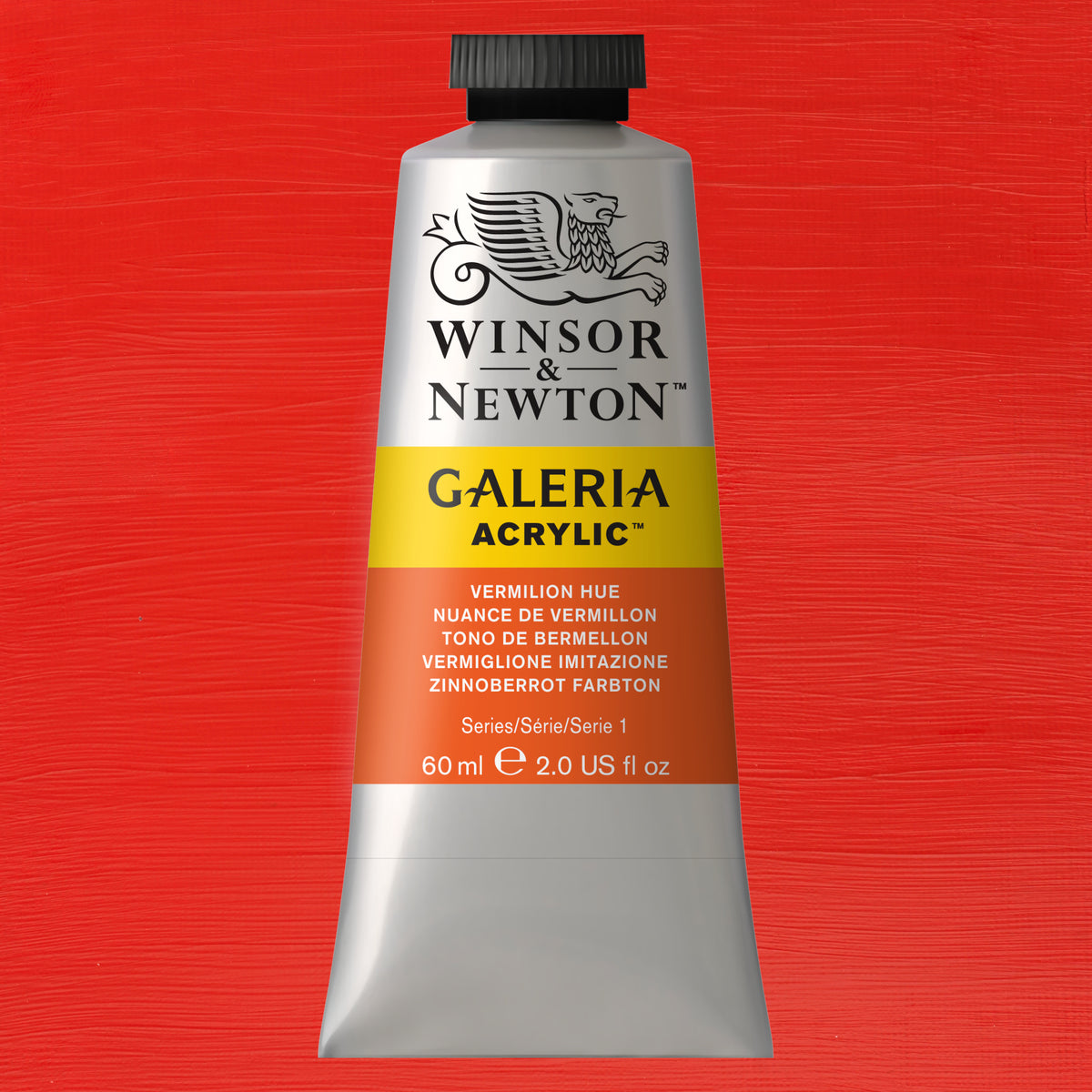 W&amp;N GALERIA ACRYLICS VERMILION HUE 60ml