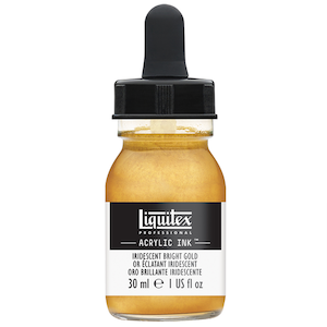 LIQUITEX INK 30ml IRIDESCENT BRIGHT GOLD