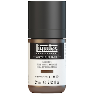 LIQUITEX ACRYLIC GOUACHE 59ml JAR RAW UMBER