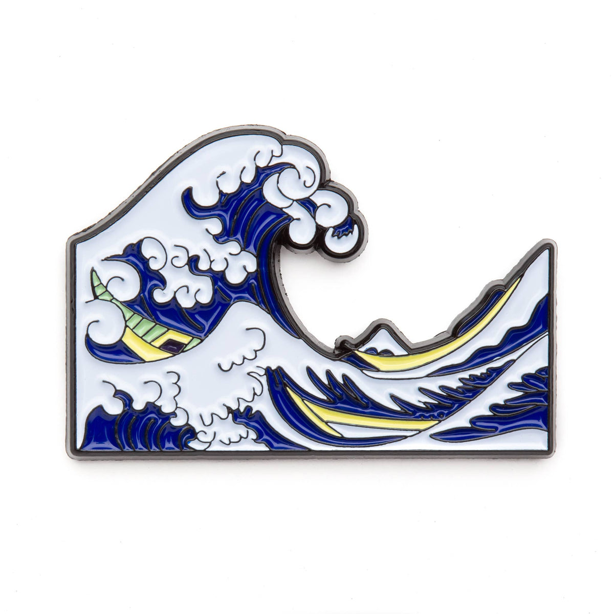ART HISTORY ENAMEL PIN - THE WAVE, HOKUSAI