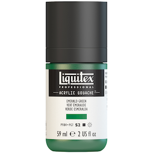 LIQUITEX ACRYLIC GOUACHE 59ml JAR EMERALD GREEN