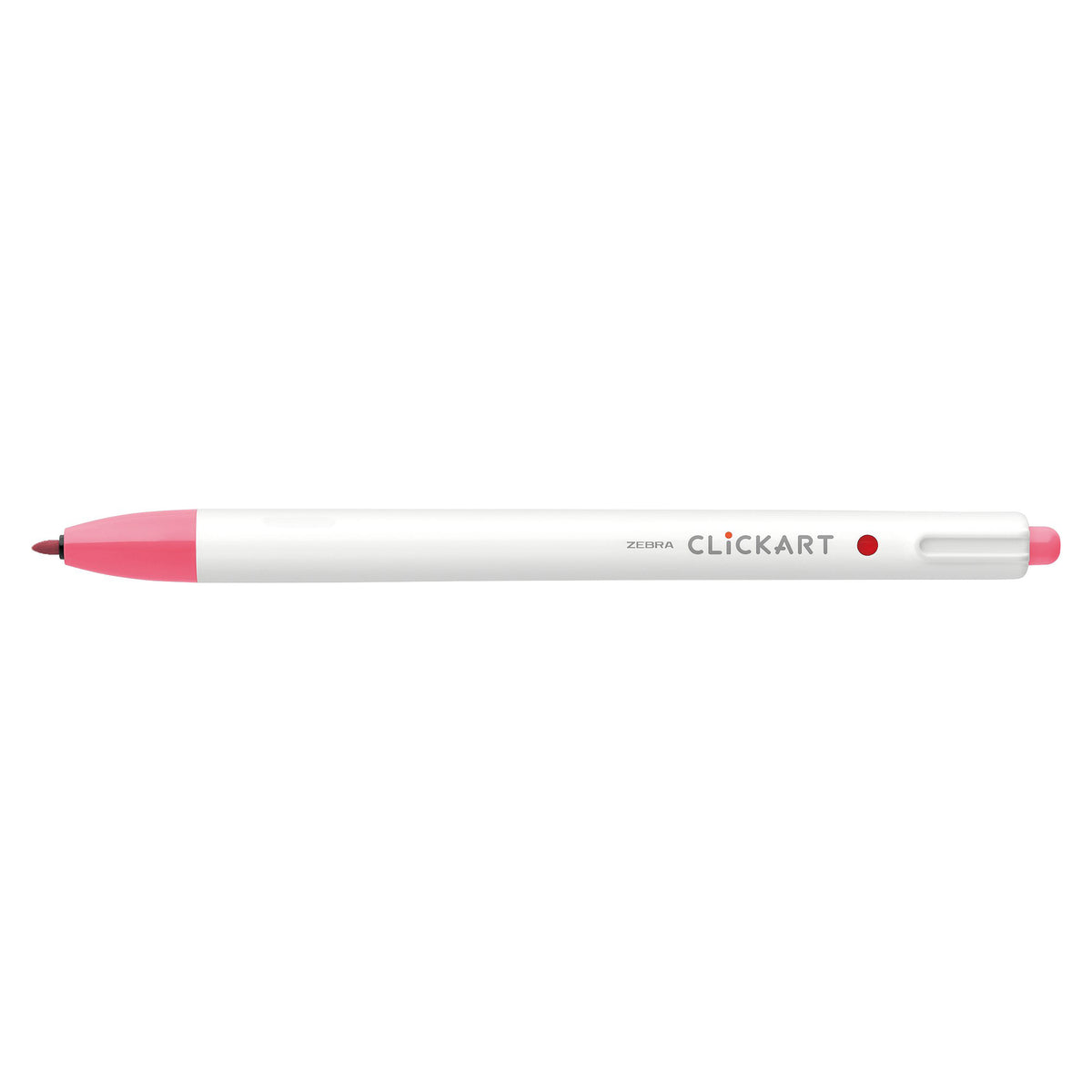 CLICKART RETRACTABLE MARKER PEN 0.6mm SALMON PINK