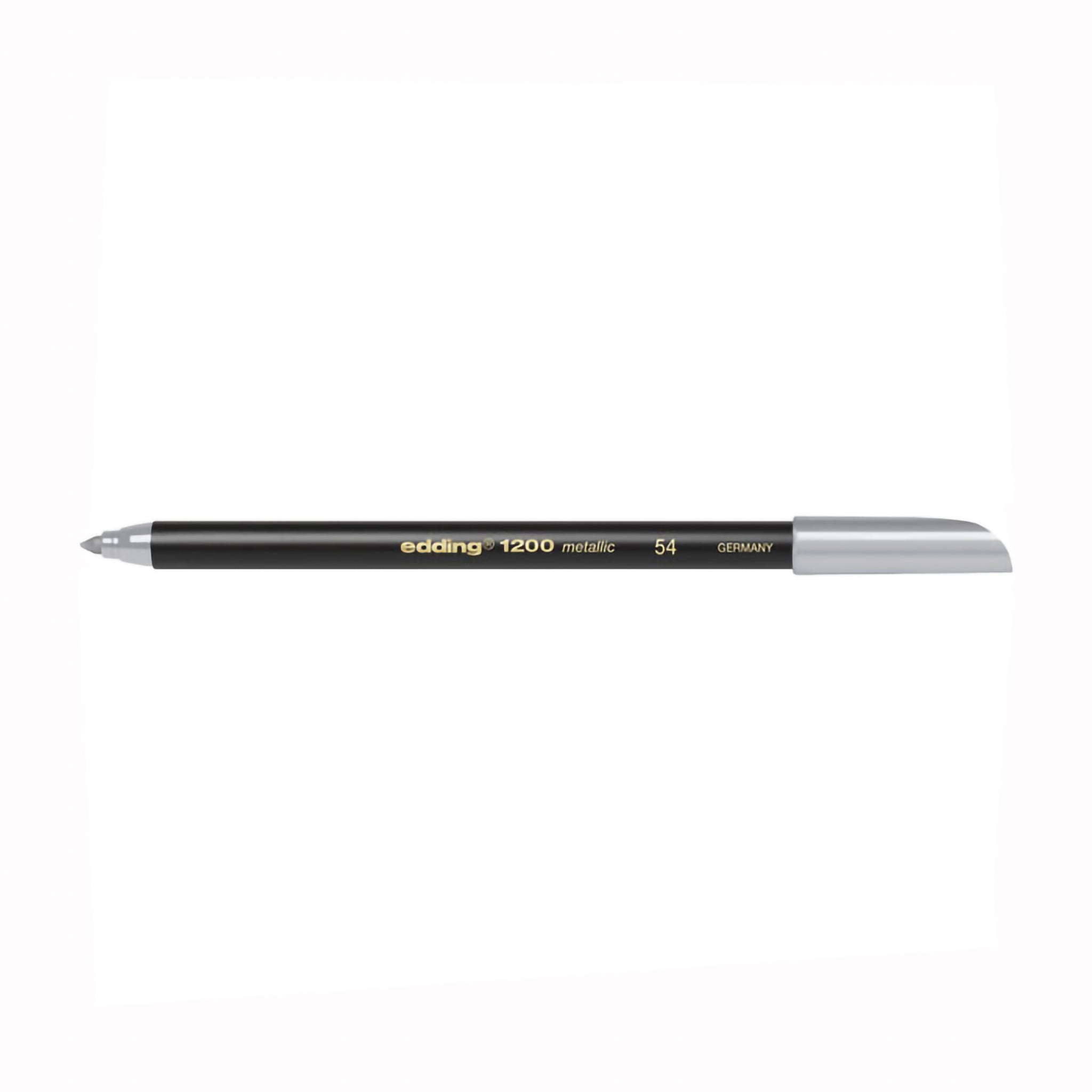 EDDING 1200 FIBER PEN METALLIC SILVER