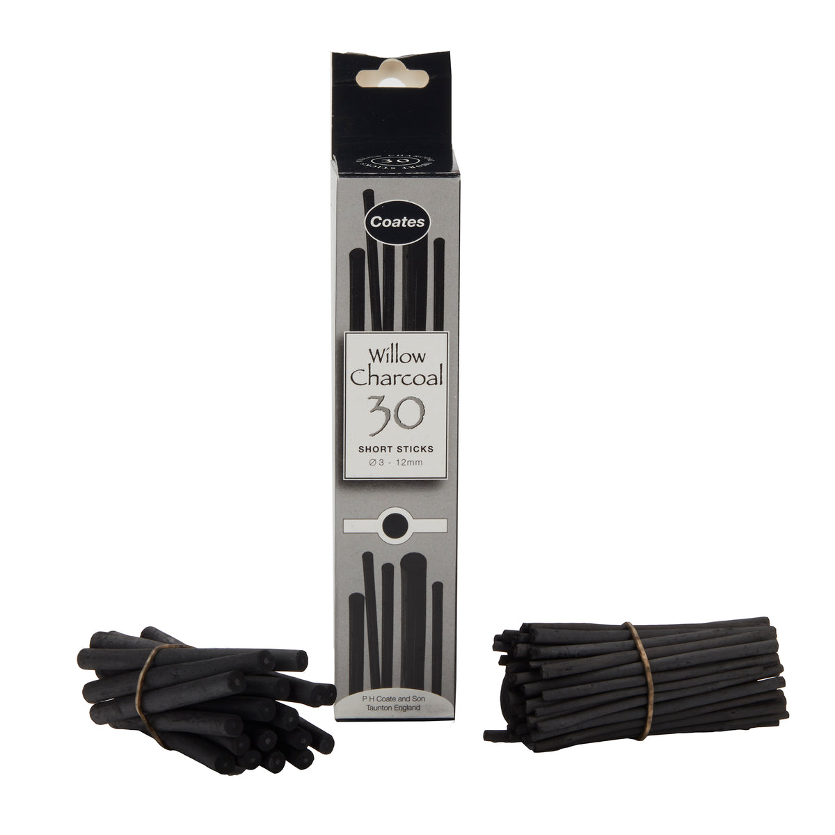 COATES WILLOW CHARCOAL ASSORTED 30PK