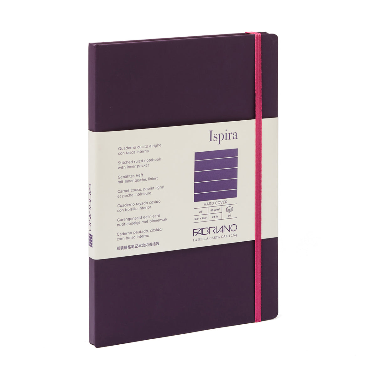 ISPIRA HARDCOVER A5 LINED PURPLE