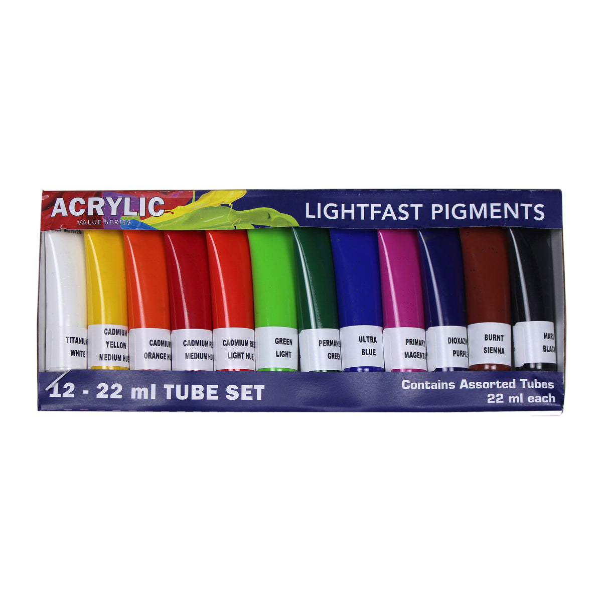 HULLS ACRYLIC 22ml TUBE SET/12