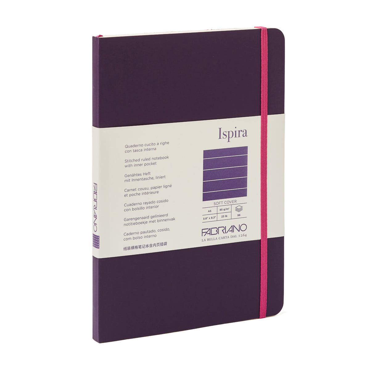 ISPIRA SOFTCOVER A5 LINED PURPLE