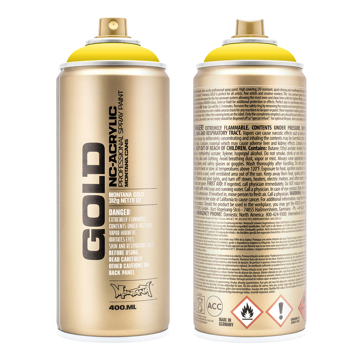 MONTANA GOLD SPRAY COLOR SHOCK YELLOW LIGHT