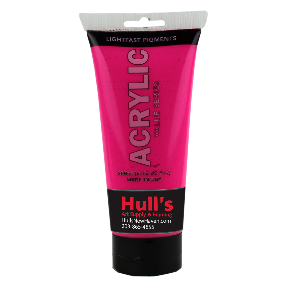 HULLS ACRYLIC 200ml TUBE NEON PINK