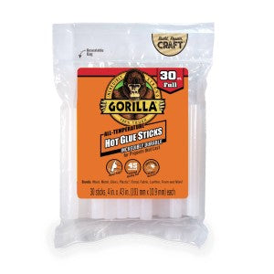 GORILLA HOT GLUE STICKS FULL 30-PACK