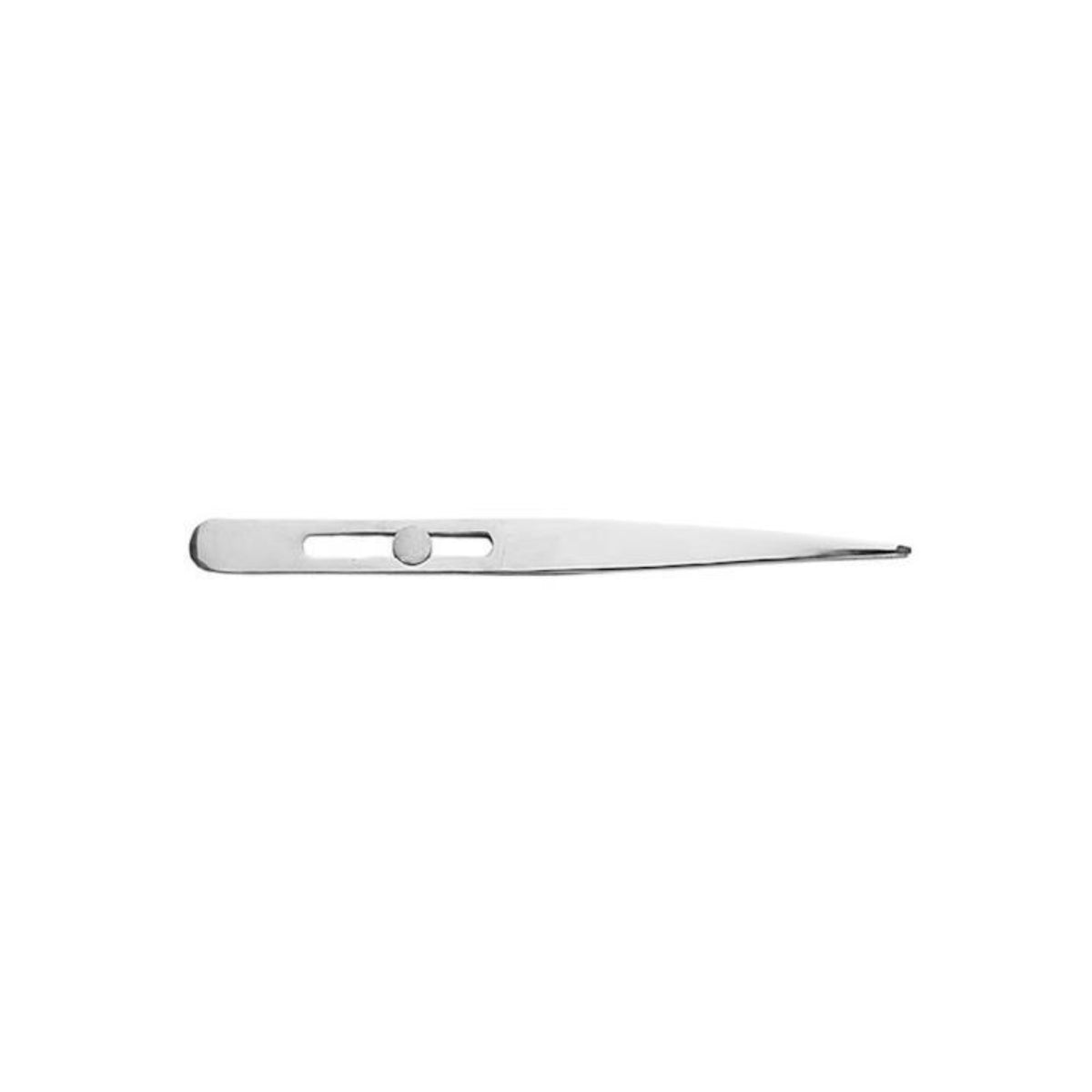 S/S POINTED SLIDE LOCK TWEEZER 4.75&quot;