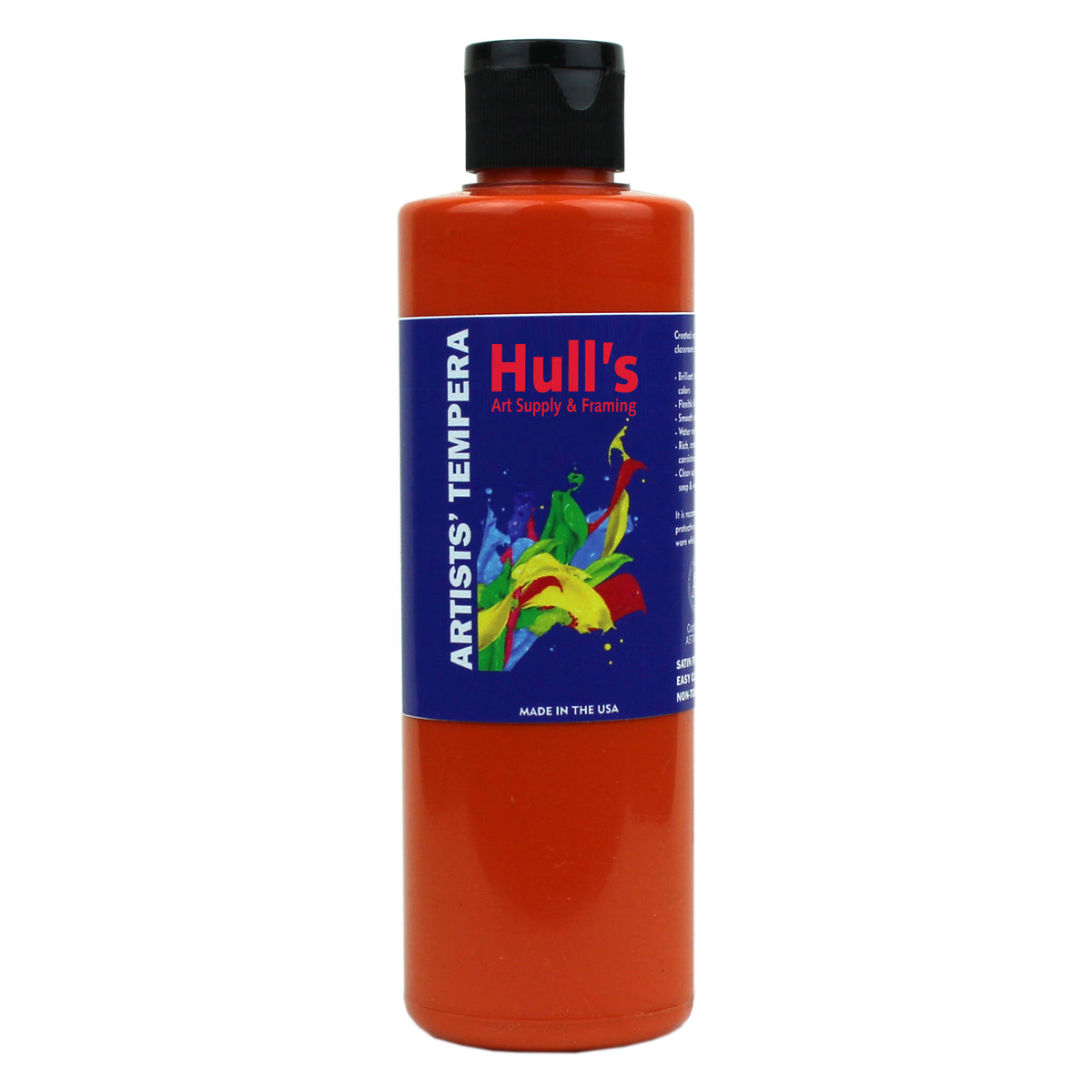 HULLS TEMPERA 8oz ORANGE