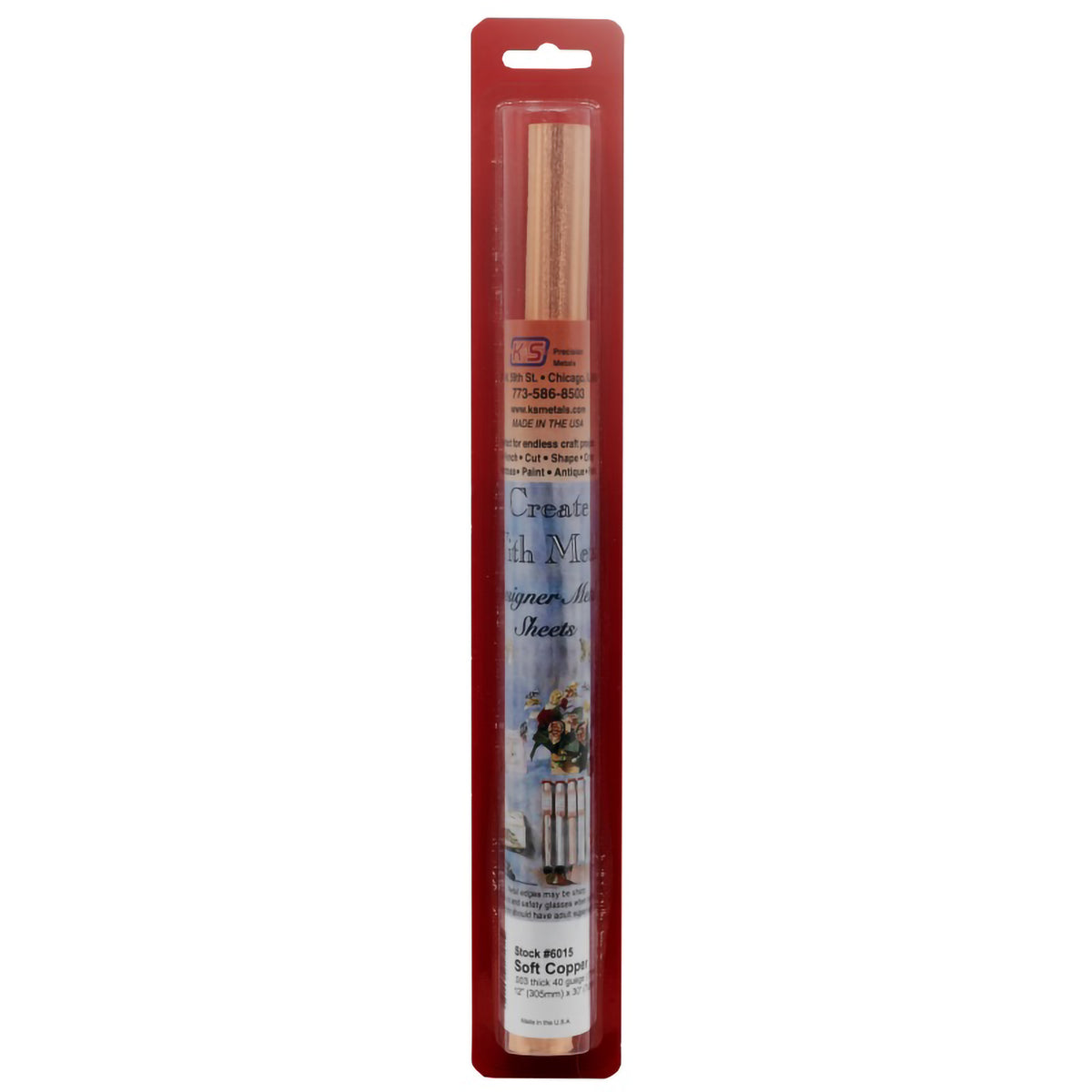 METAL FOIL SOFT COPPER 12&quot; x 30&quot; x .002&quot;