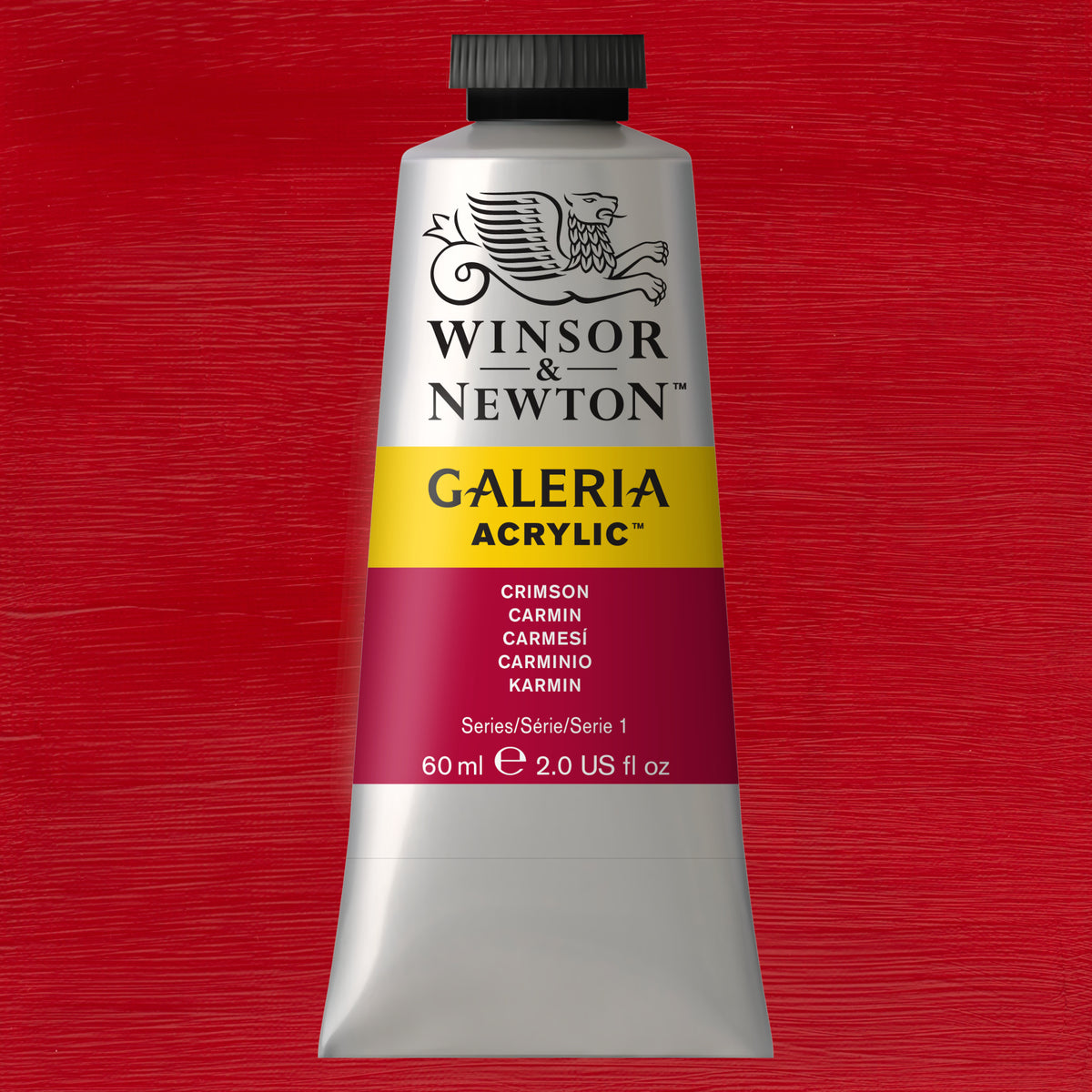 W&amp;N GALERIA ACRYLICS CRIMSON 60ml