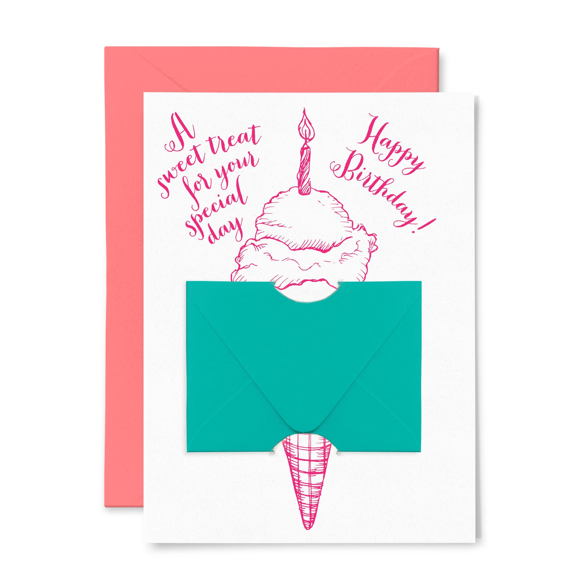 COLOR BOX LETTERPRESS CARD ICE CREAM