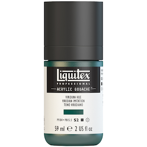 LIQUITEX ACRYLIC GOUACHE 59ml JAR VIRIDIAN HUE