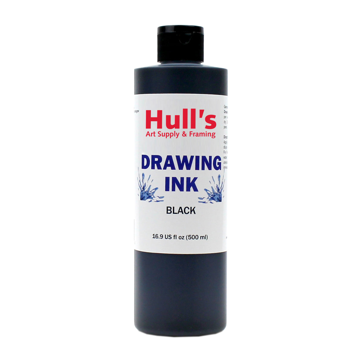 HULLS BLACK DRAWING INK 16oz