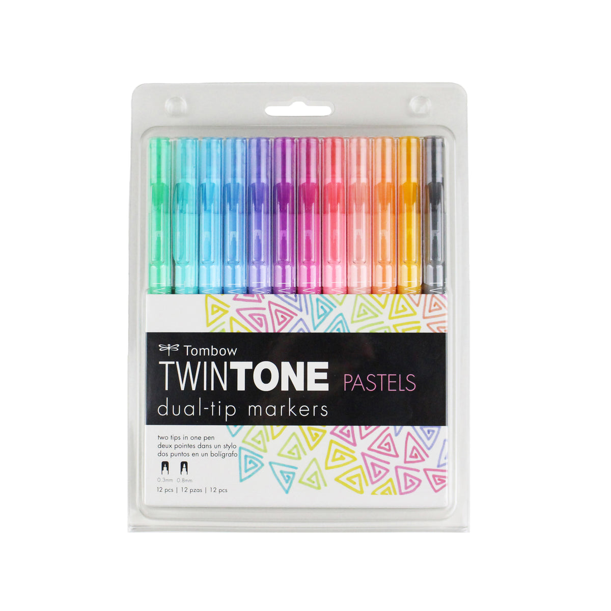 TOMBOW TWINTONE SET/12 PASTEL