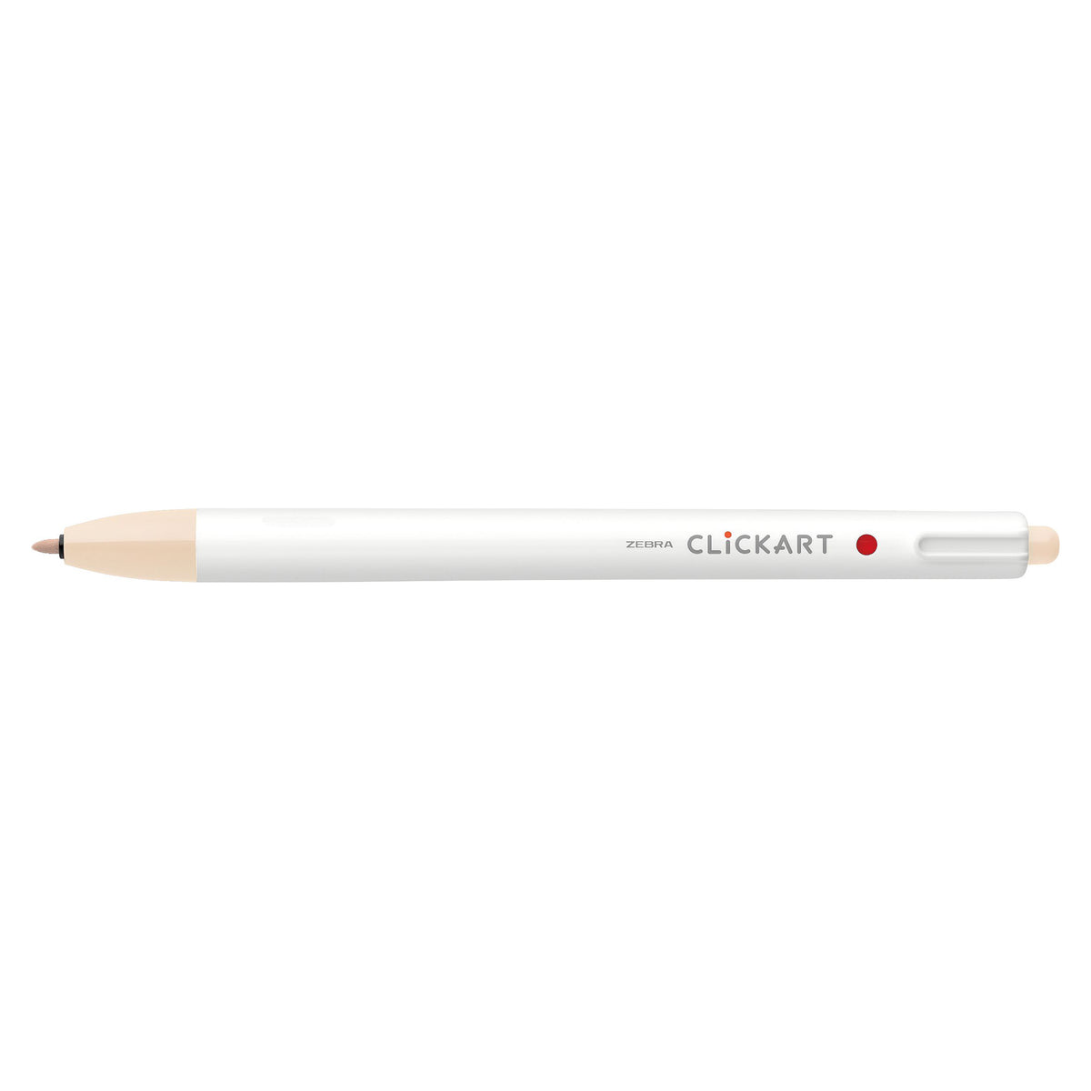 CLICKART RETRACTABLE MARKER PEN 0.6mm PALE ORANGE
