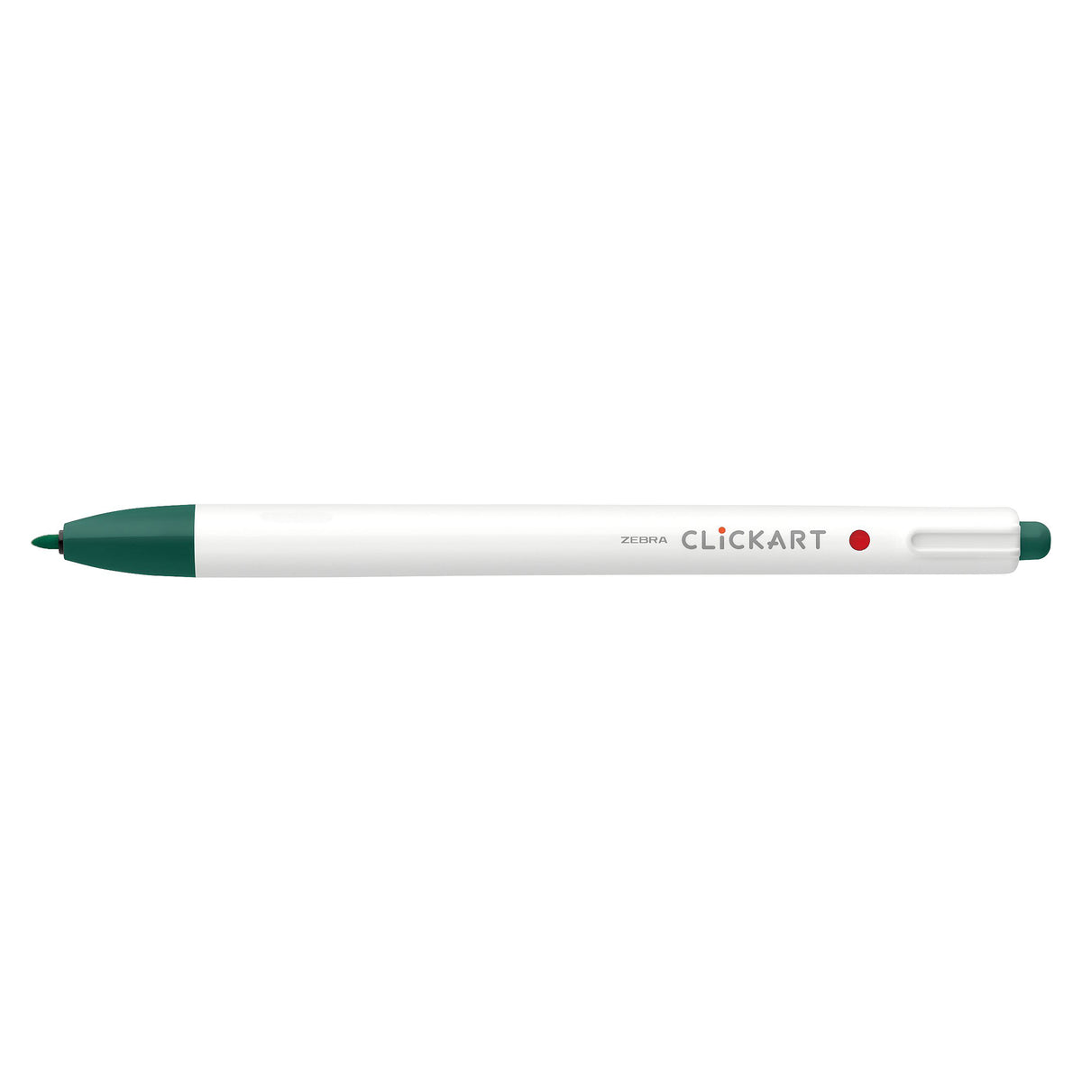 CLICKART RETRACTABLE MARKER PEN 0.6mm GREEN BLACK