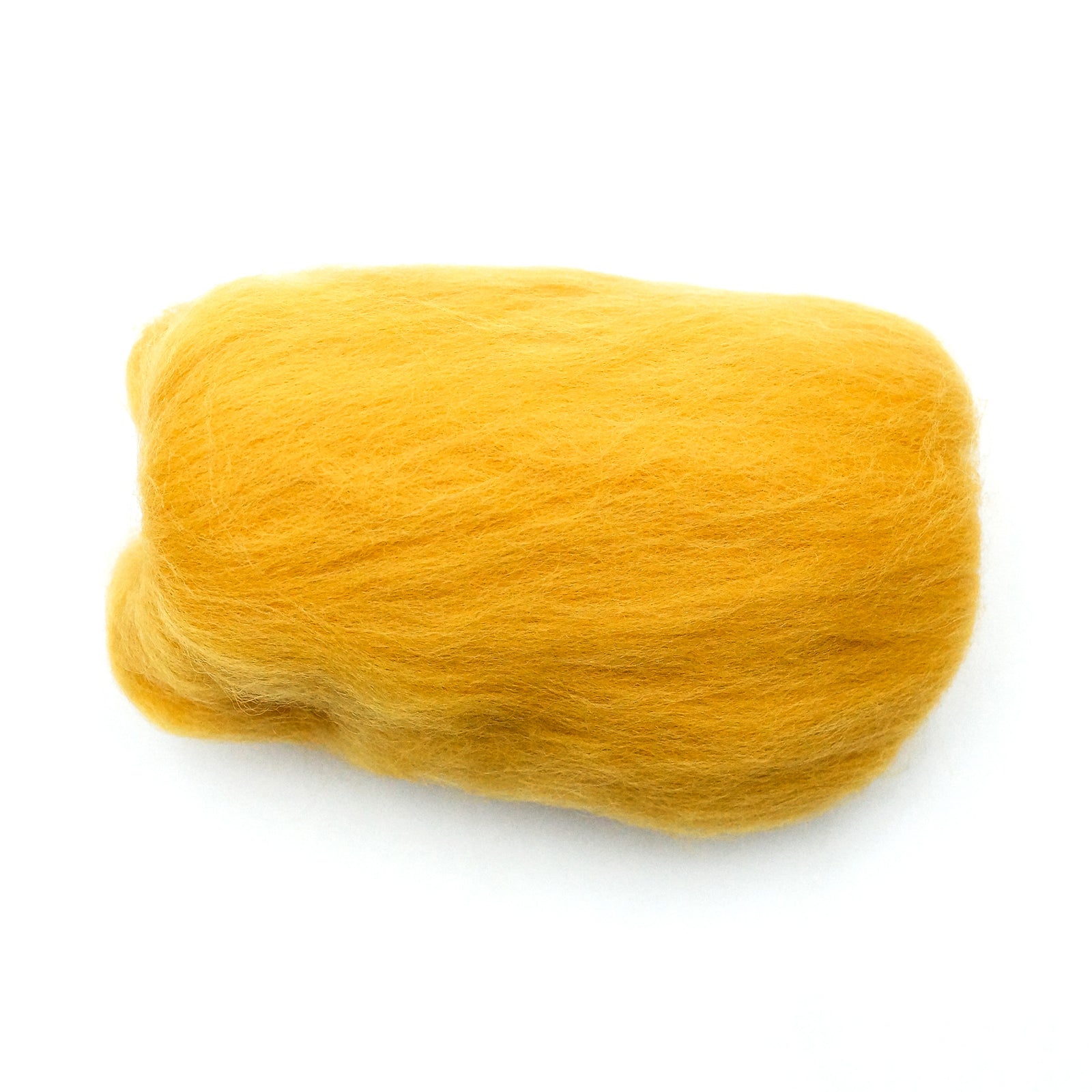 NATURAL WOOL ROVINGS GOLD