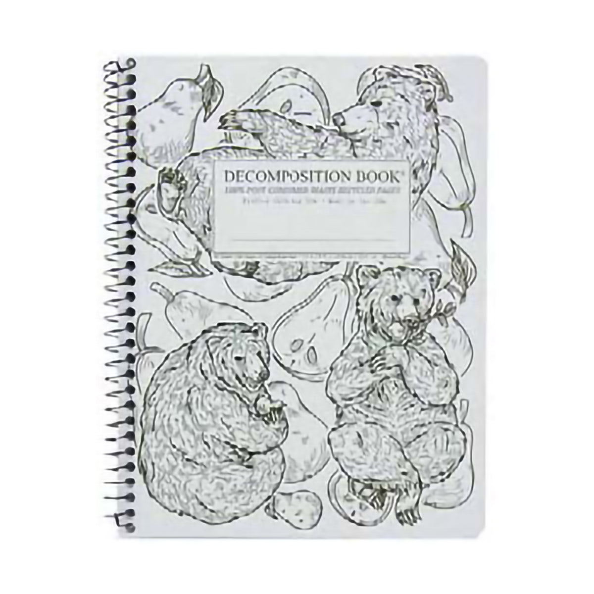 DECOMPOSITION BOOK SPIRAL PEAR BEAR
