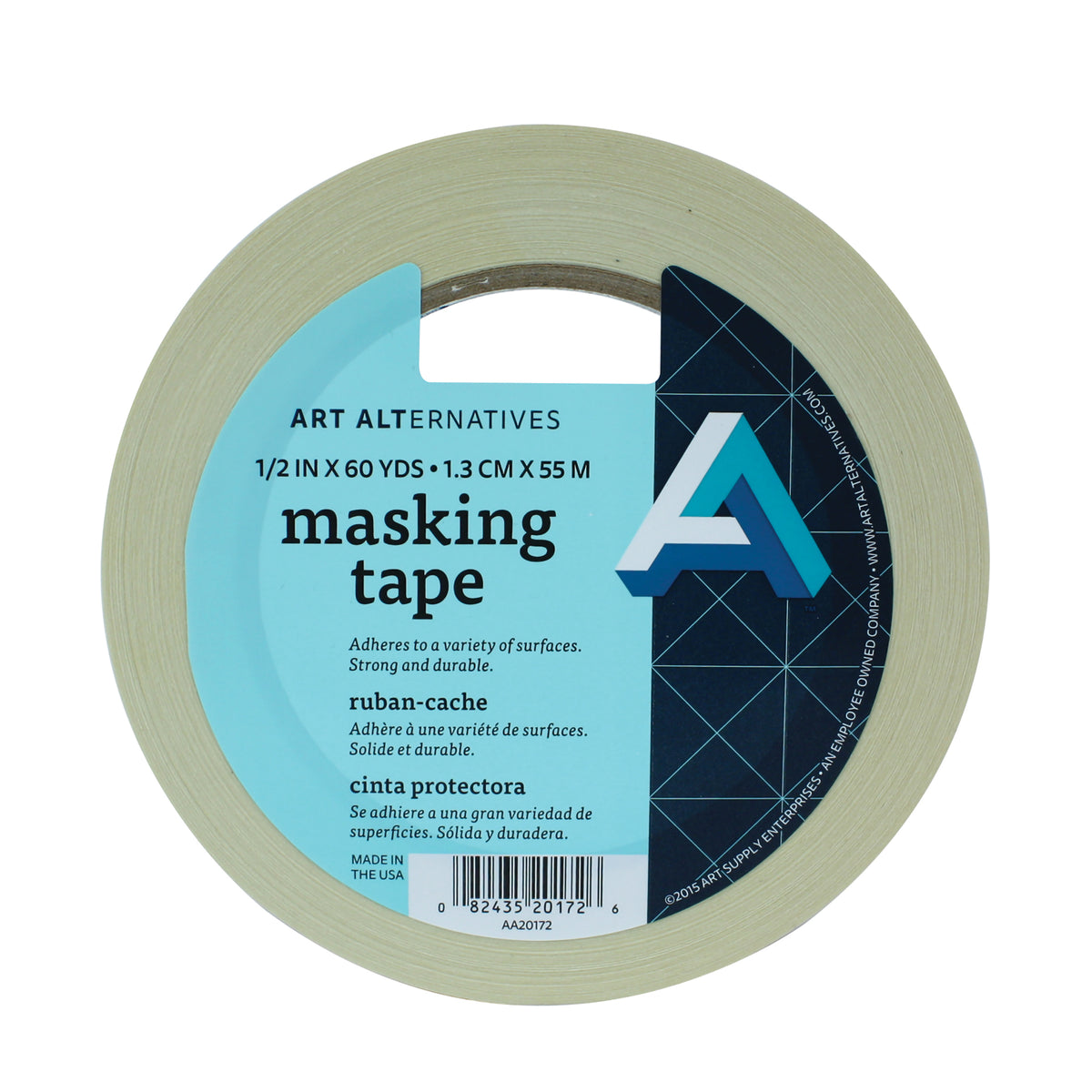 MASKING TAPE 1/2&quot;X60YDS