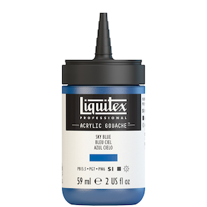 LIQUITEX ACRYLIC GOUACHE 59ml JAR SKY BLUE