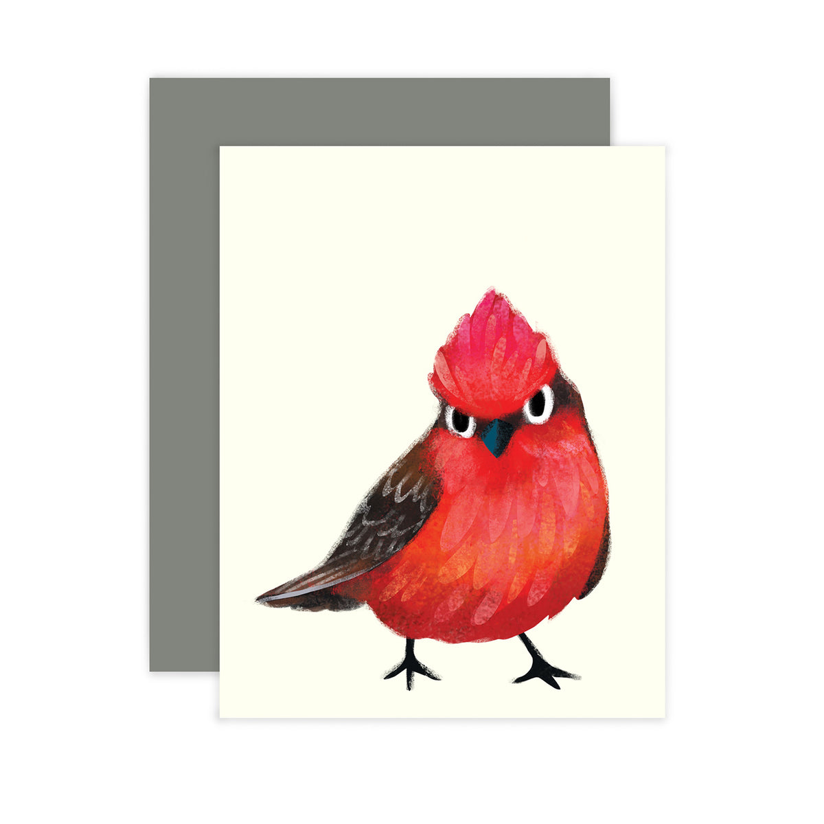 ILLUSTRATION CARD VERMILION FLYCATCHER