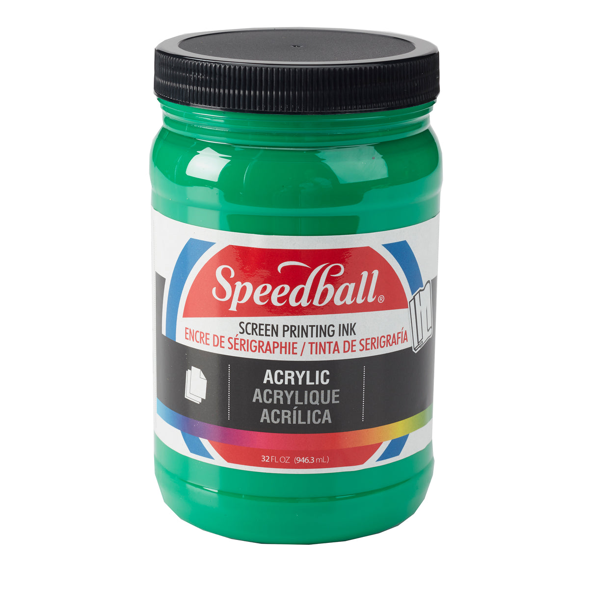 ACRYLIC SCREEN PRINTING INK 32oz EMERALD GREEN