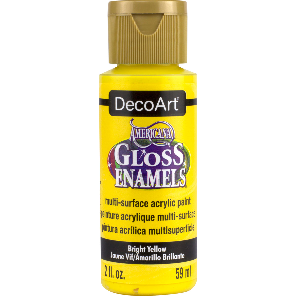 GLOSS ENAMEL 2oz BRIGHT YELLOW