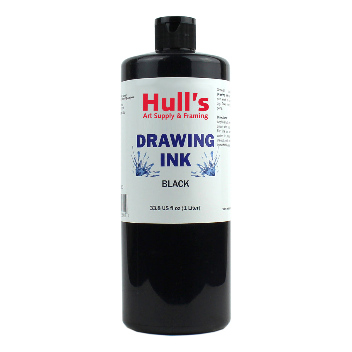 HULLS BLACK DRAWING INK 32oz