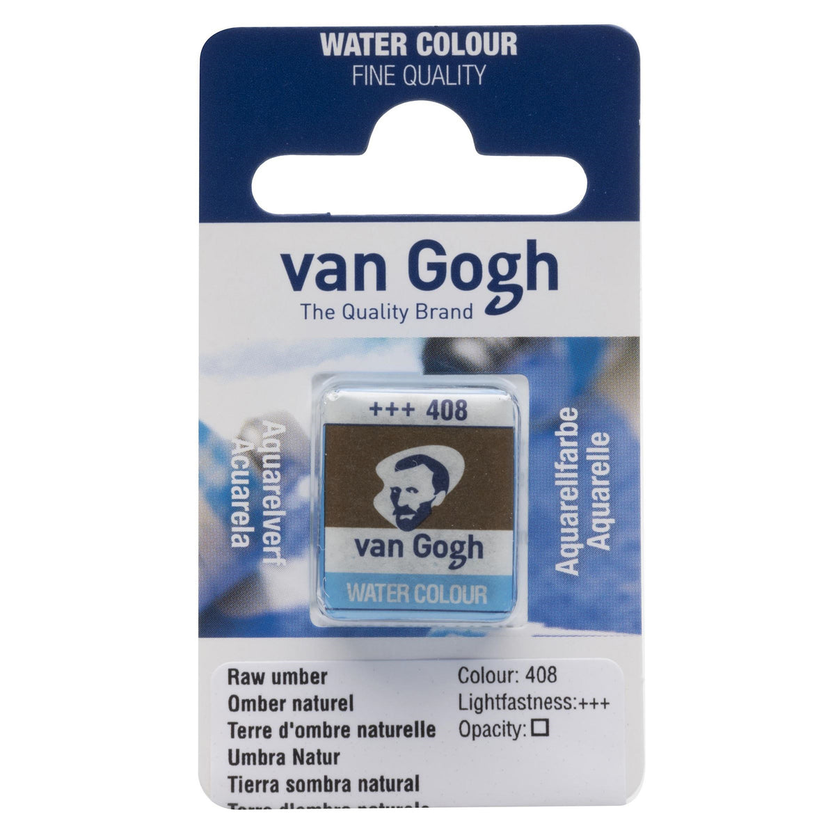 VAN GOGH WATERCOLOUR HALF PAN RAW UMBER