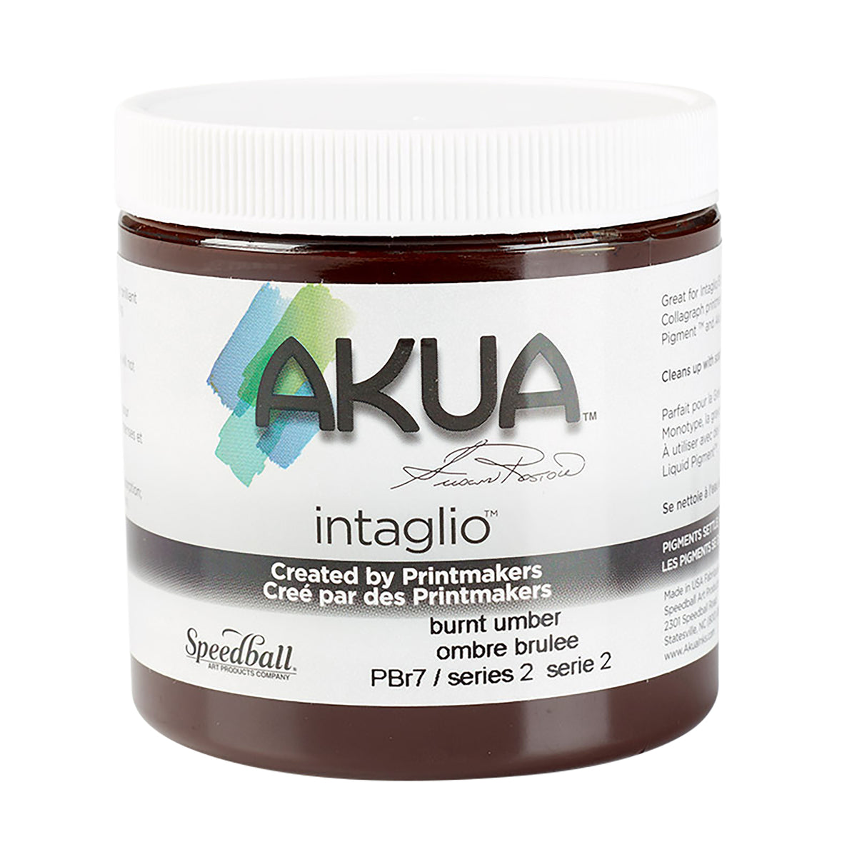 AKUA INTAGLIO INK BONE 8oz BURNT UMBER