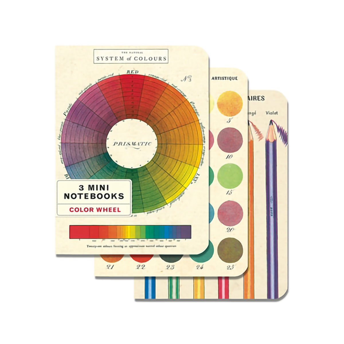 MINI NOTEBOOKS COLOR WHEEL SET/3