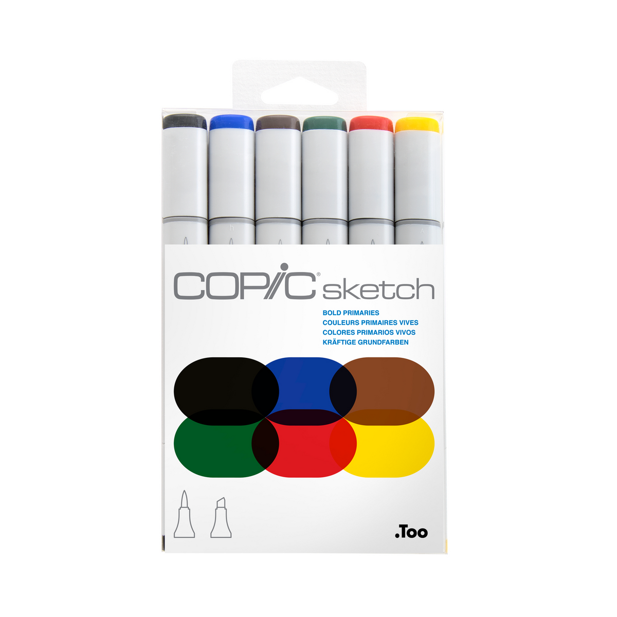 SKETCH MARKER BOLD PRIMARIES SET/6