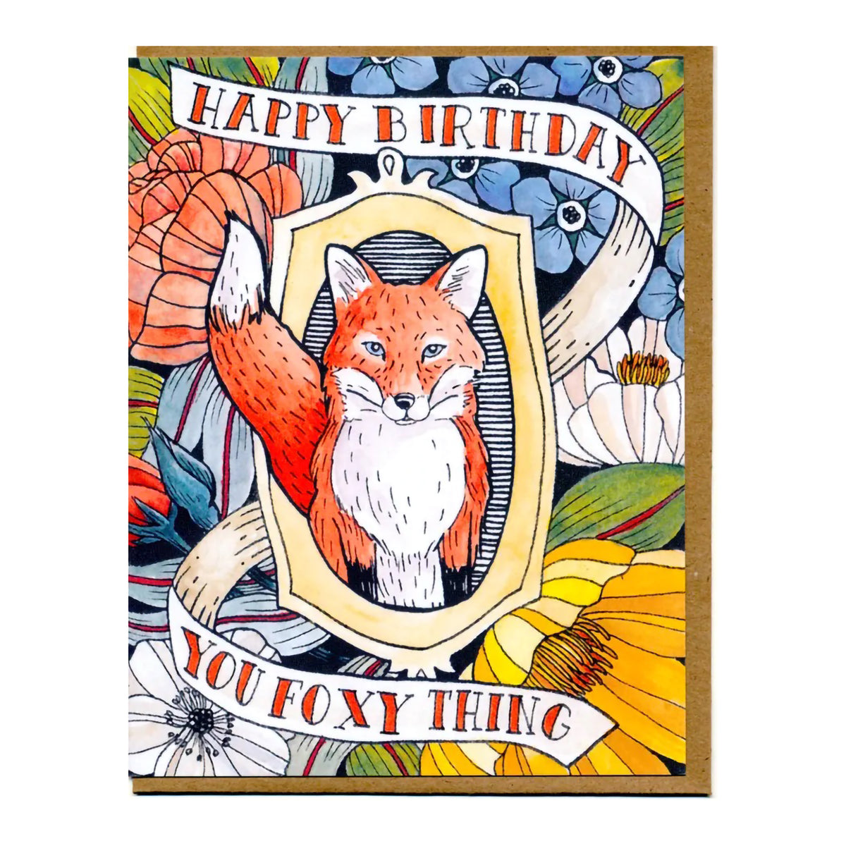 BANNER CARD - BIRTHDAY FOXY