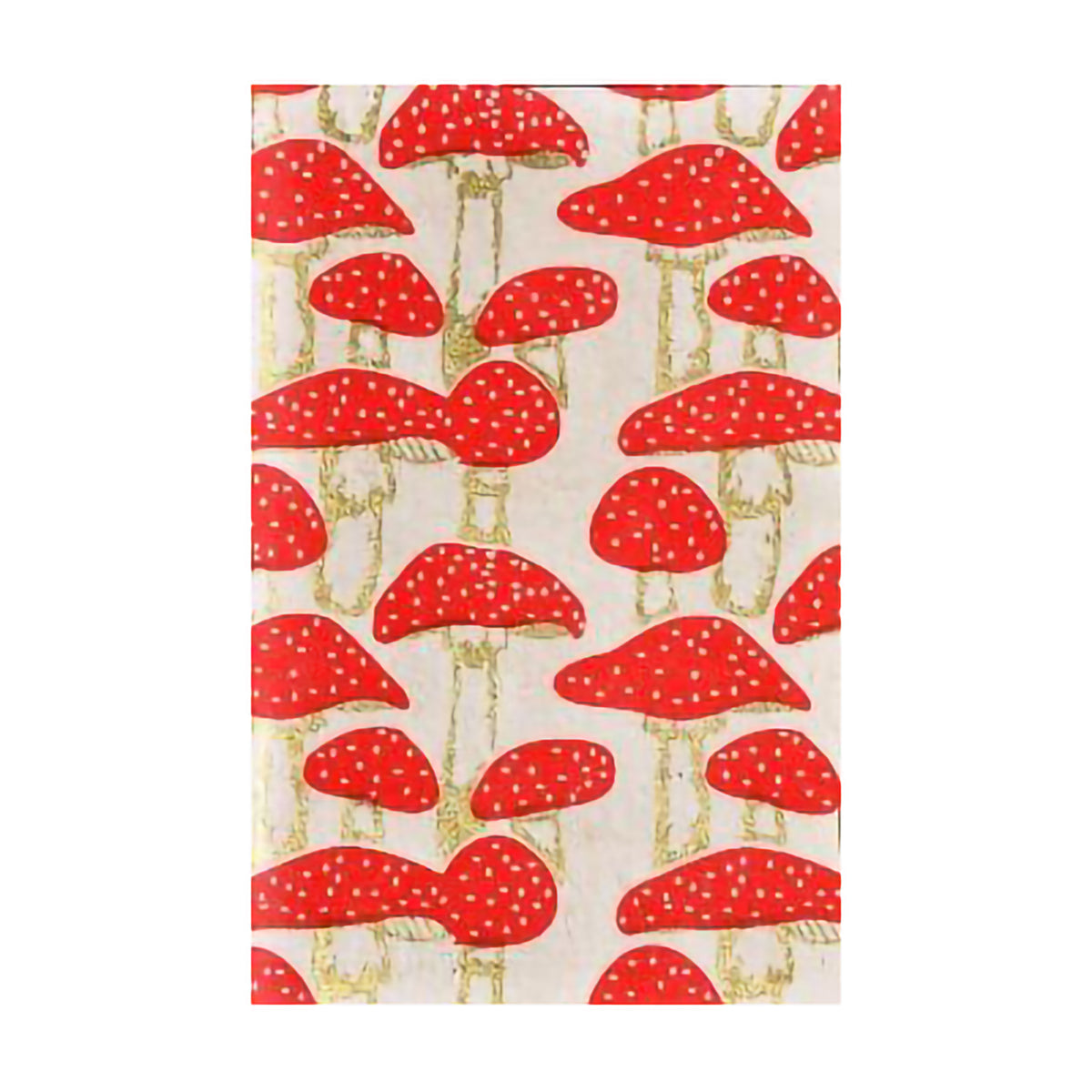 ECO JOURNAL MUSHROOM RED &amp; GOLD