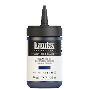 LIQUITEX ACRYLIC GOUACHE 59ml JAR PRUSSIAN BLUE HUE