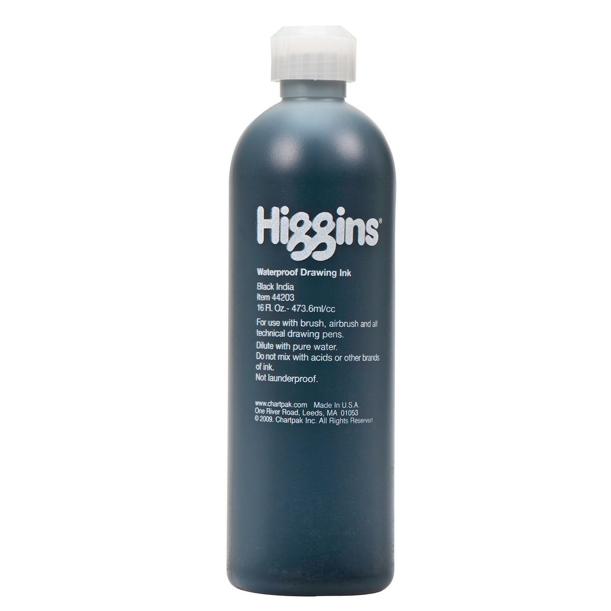 HIGGINS PIGMENTED INK 16oz BLACK INDIA
