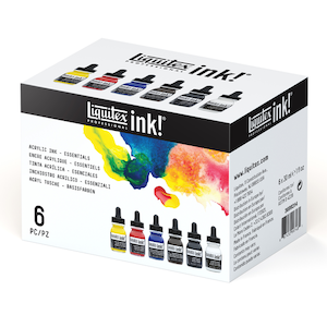 LIQUITEX INK ESSENTIAL SET/6