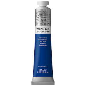WINTON OIL COLOR 200ml PHTHALO BLUE