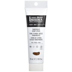 LIQUITEX HEAVY BODY 2oz TUBE TRANSPARENT BURNT UMBER