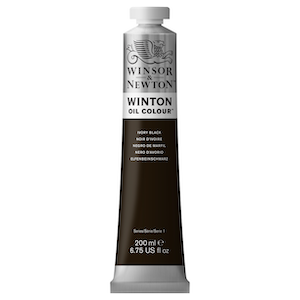 WINTON OIL COLOR 200ml IVORY BLACK