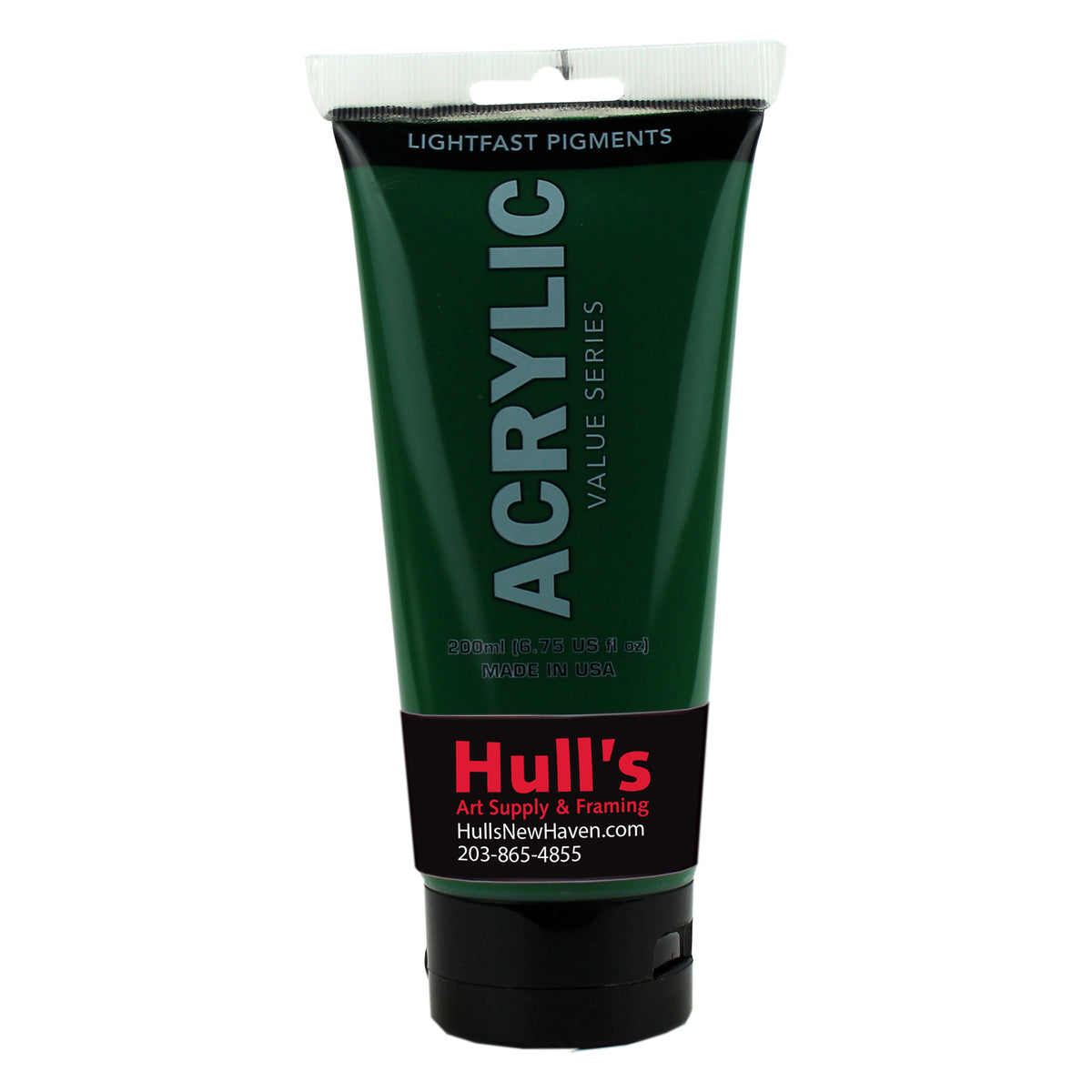 HULLS ACRYLIC 200ml TUBE PERMANENT GREEN