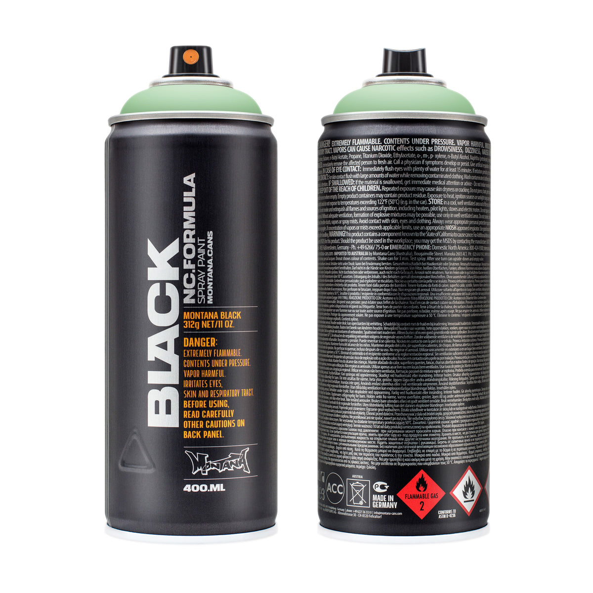 MONTANA BLACK HIGH PRESSURE SPRAY CAN E2E GREEN