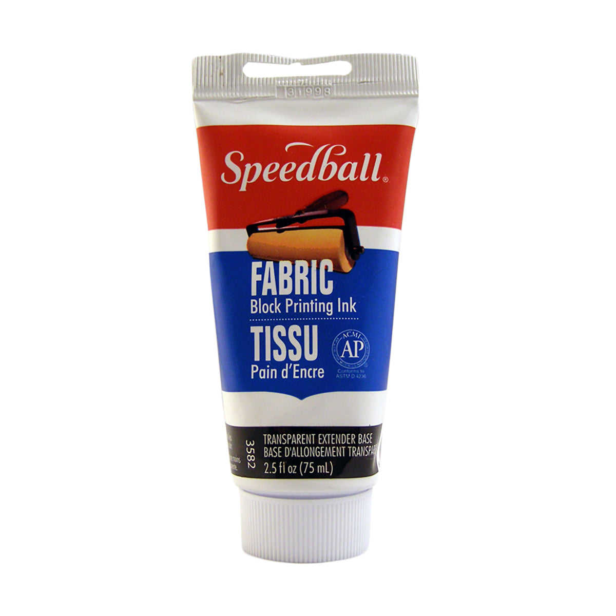 FABRIC BLOCK PRINTING INK 2.5oz TRANSPARENT EXTENDER
