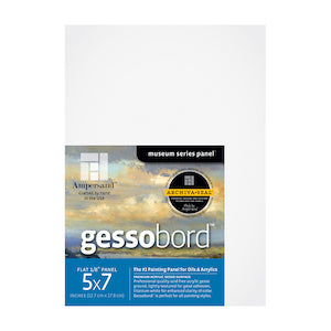 GESSOBORD 1/8&#39;&#39; FLAT 5x7 3PK