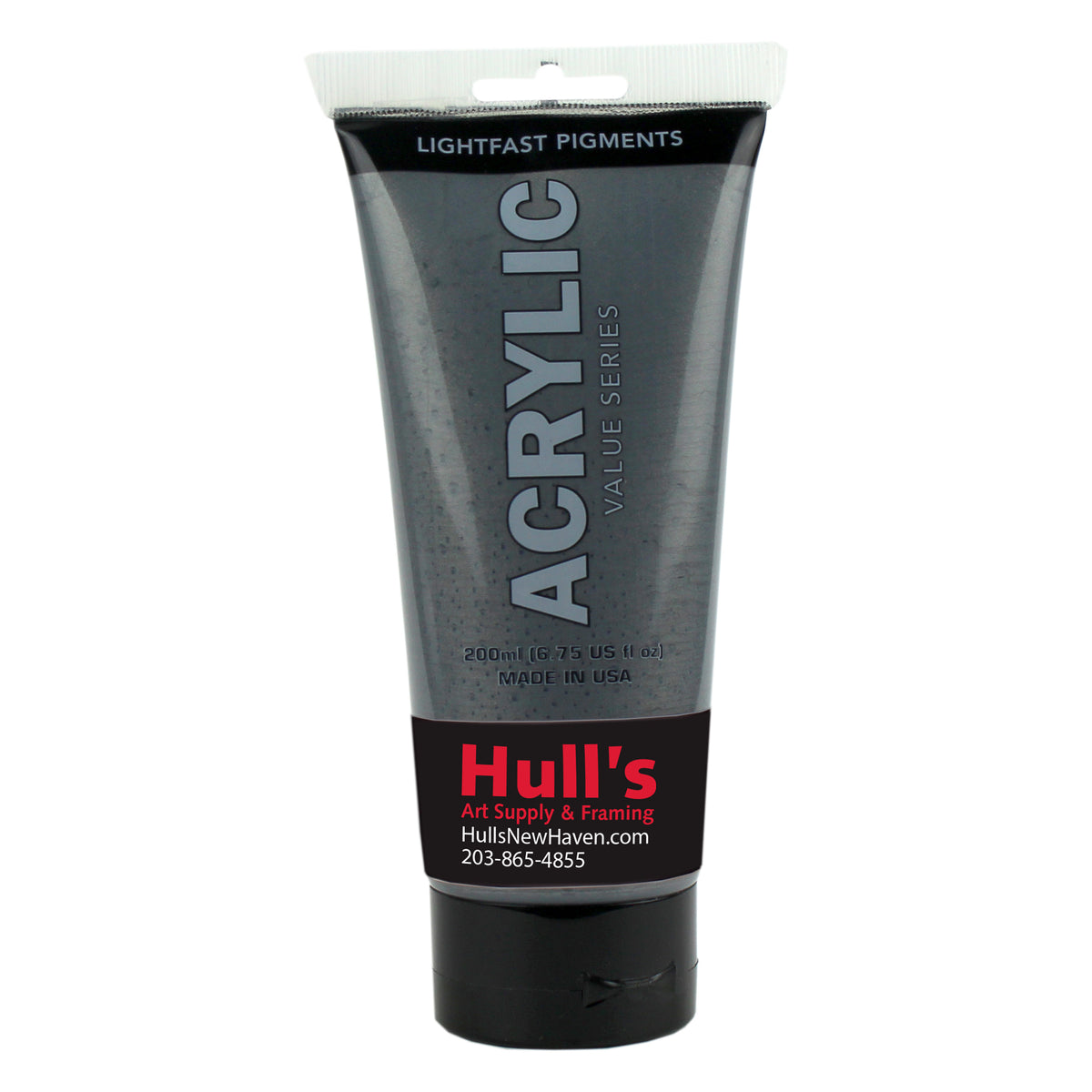 HULLS ACRYLIC 200ml TUBE SILVER